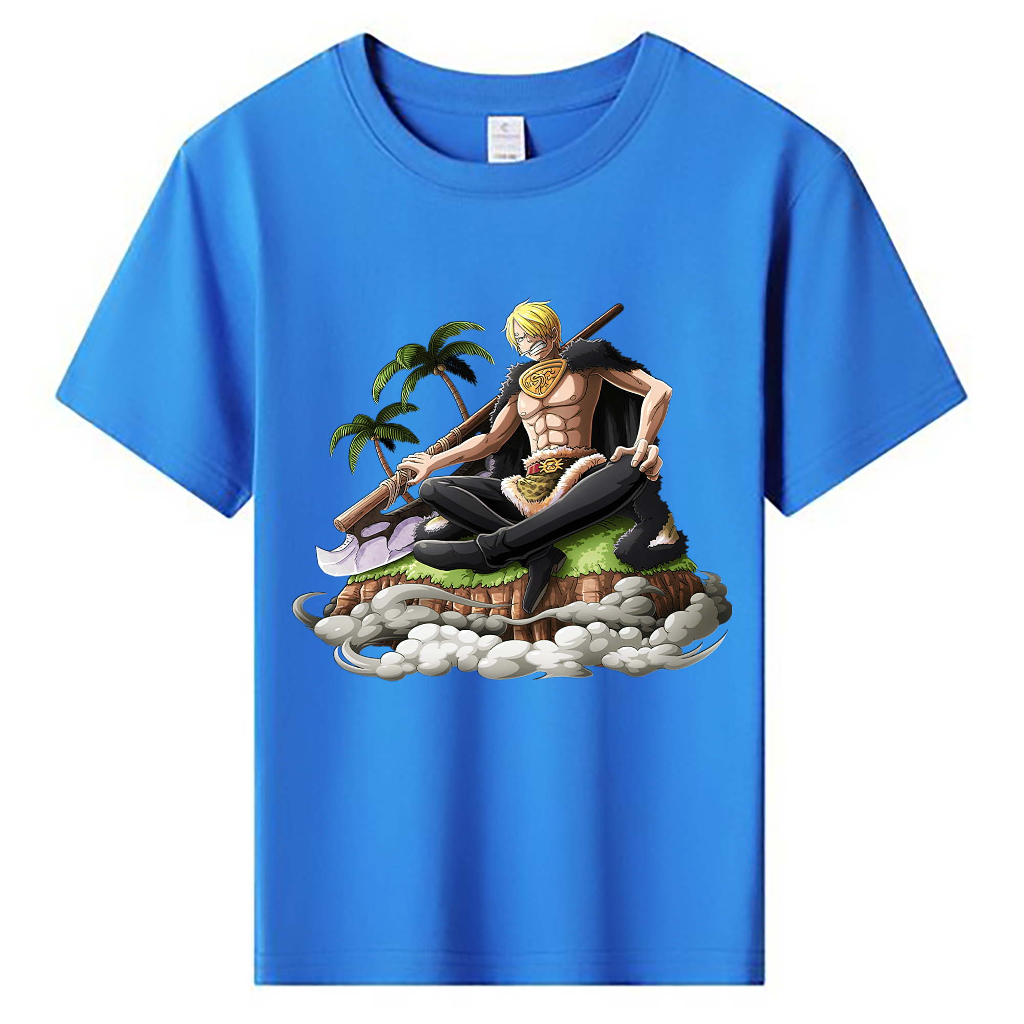 （画像用） ワンピース サンジ ONE PIECE Sanji 綿100％キッズTシャツ（フロントプリント）
